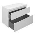 Комплект Тумба Azario Viola 100/2 1000х450х650 подвесная, с раковиной Астория 100, белый матовый (CS00097149) CS00097149