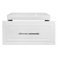 Комплект Тумба Azario LAURA 80/1 800х450х455 подвесная, с раковиной CLASSIK 80, белый глянцевый, фурнитура хром (CS00096989) CS00096989