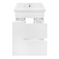 Комплект Тумба Azario KANTRI 50/2 500х400х650 подвесная, с раковиной Фостер 50, белый глянец (CS00097246) CS00097246