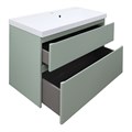 Комплект Тумба Azario Viola 100/2 1000х450х650 подвесная, с раковиной Астория 100, фисташковый (CS00097148) CS00097148