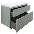 Комплект Тумба Azario Viola 100/2Н 1000х450х850 напольная, с раковиной Астория 100, фисташковый (CS00097145) CS00097145