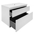 Комплект Тумба Azario Viola 100/2Н 1000х450х850 напольная, с раковиной Астория 100, белый матовый (CS00097146) CS00097146