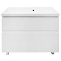 Комплект Тумба Azario Viola 100/2Н 1000х450х850 напольная, с раковиной Астория 100, белый матовый (CS00097146) CS00097146