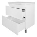 Комплект Тумба Azario KANTRI 70/2Н 700х455х865 напольная, с раковиной Фостер 70, белый глянцевый (CS00097252) CS00097252