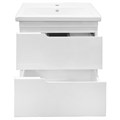 Комплект Тумба Azario KANTRI 60/2Н 605х405х870 напольная, с раковиной Фостер 60, белый глянец (CS00097250) CS00097250