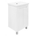 Комплект Тумба Azario KANTRI 50Н 500х400х870 напольная, с раковиной Фостер 50, белый глянец (CS00097247) CS00097247