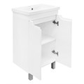 Комплект Тумба Azario KANTRI 50Н 500х400х870 напольная, с раковиной Фостер 50, белый глянец (CS00097247) CS00097247
