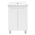 Комплект Тумба Azario KANTRI 50Н 500х400х870 напольная, с раковиной Фостер 50, белый глянец (CS00097247) CS00097247