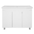 Комплект Тумба Azario KANTRI 100 3ДВ 1005х455х870 напольная, с раковиной Фостер 100, белый глянец (CS00097260) CS00097260