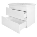 Комплект Тумба Azario KANTRI 70/2 700х460х645 подвесная, с раковиной Фостер 70, белый глянец (CS00097251) CS00097251