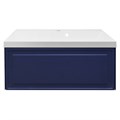 Комплект Тумба Azario Belloni 80 795х450х400 подвесная, механизм открывания Push to Open, с раковиной Астория 80, синий (CS00098084) CS00098084
