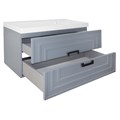 Комплект Тумба Azario ARMARIO 90/2 900х450х585 подвесная, с раковиной CLASSIK 90, серый матовый (CS00097017) CS00097017