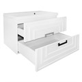 Комплект Тумба Azario ARMARIO 70/2 700х450х585 подвесная, с раковиной CLASSIK 70, белый глянцевый (CS00096970) CS00096970