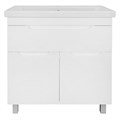 Комплект Тумба Azario KANTRI 80/1Н 800х460х870 напольная, с раковиной Фостер 80, белый глянец (CS00097256) CS00097256