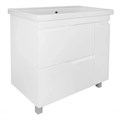 Комплект Тумба Azario KANTRI 80/2Н 800х460х870 напольная, с раковиной Фостер 80, белый глянец (CS00097254) CS00097254