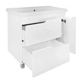 Комплект Тумба Azario KANTRI 80/2Н 800х460х870 напольная, с раковиной Фостер 80, белый глянец (CS00097254) CS00097254