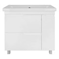 Комплект Тумба Azario KANTRI 80/2Н 800х460х870 напольная, с раковиной Фостер 80, белый глянец (CS00097254) CS00097254