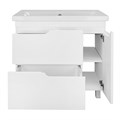 Комплект Тумба Azario KANTRI 80/2Н 800х460х870 напольная, с раковиной Фостер 80, белый глянец (CS00097254) CS00097254