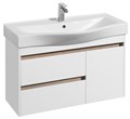 Тумба под раковину AQUATON Нортон 100 подвесная, белая (1A249001NT010) 1A249001NT010