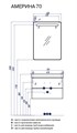 Тумба под раковину AQUATON Америна 70, белая (1A137601AM010) 1A137601AM010