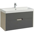 Тумба под раковину AQUATON Оливия 90 подвесная Грей/Дуб Ойстер (1A254401OLUG0) 1A254401OLUG0