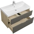 Тумба под раковину AQUATON Оливия 90 подвесная Грей/Дуб Ойстер (1A254401OLUG0) 1A254401OLUG0