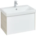 Асти 70 Тумба белый/ясень шимо (БЕЗ УМЫВАЛЬНИКА Адриана-70) 1A263001AXD70