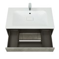 Тумба под раковину AQUATON Уэльс 80 NEW, подвесная, графит (1A267901WA6A0) 1A267901WA6A0