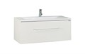 Тумба под раковину AQUATON Мадрид 100 М подвесная, белая (1A126901MA010) 1A126901MA010
