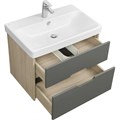 Тумба под раковину AQUATON Оливия 70 подвесная Грей/Дуб Ойстер (1A254301OLUG0) 1A254301OLUG0