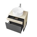 Тумба под раковину AQUATON Лофт Урбан 65 1A254001LQX60 дуб орегон/серый графит (1A254001LQX60) 1A254001LQX60