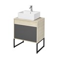 Тумба под раковину AQUATON Лофт Урбан 65 1A254001LQX60 дуб орегон/серый графит (1A254001LQX60) 1A254001LQX60