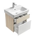 Тумба под раковину AQUATON ВЕРДИ 60 подвесная, белый ясень (1A206701VDAV0) 1A206701VDAV0