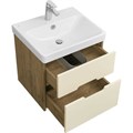 Тумба под раковину AQUATON Оливия 55 подвесная Бежевый/Дуб веллингтон (1A254201OLVG0) 1A254201OLVG0