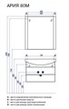 Тумба под раковину AQUATON Ария 80 М белая (1A140801AA010) 1A140801AA010