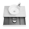 Тумба под раковину AQUATON Марбл 80 800х460х530 подвесная, Слэйт/Белый матовый (1A276201MH4C0) 1A276201MH4C0