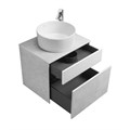 Тумба под раковину AQUATON Марбл 60 600х460х530 подвесная, Слэйт/Белый матовый (1A276101MH4C0) 1A276101MH4C0