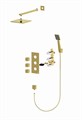 Душевая система встроенная с термостатом Timo Tetra-thermo SX-0179/17SM золото матовое SX-0179/17SM Душевая система встроенная с термостатом Timo Tetra-thermo SX-0179/17SM золото матовое SX-0179/17SM