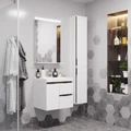 Шкаф - колонна AQUATON Рене белый, грецкий орех 1A222003NRC80 1A222003NRC80