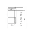 Зеркальный шкаф AQUATON Рене 80 белый, грецкий орех 1A222502NRC80 1A222502NRC80
