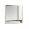 Зеркало-шкаф AQUATON Флай 100 белый, дуб крафт (1A237802FAX10) 1A237802FAX10