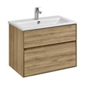 Тумба под раковину Aquaton Либерти 75, 2 ящика, дуб эльвезия (1A279501LYC70) 1A279501LYC70
