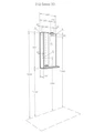 Зеркальный шкаф AQUATON Бекка ПРО 50 белый, дуб сомерсет 1A214502BAC20 1A214502BAC20