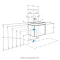 Тумба под раковину Aquaton Асти 55 подвесная, белый (1A263101AX2B0) 1A263101AX2B0
