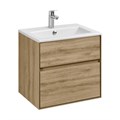 Тумба под раковину Aquaton Либерти 60, 2 ящика, дуб эльвезия (1A279401LYC70) 1A279401LYC70
