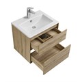 Тумба под раковину Aquaton Либерти 60, 2 ящика, дуб эльвезия (1A279401LYC70) 1A279401LYC70