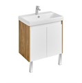 Тумба под раковину AQUATON Сканди 70 Doors универсальная, Белый/Дуб Рустикальный (1A278901SDZ90) 1A278901SDZ90