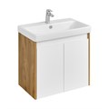 Тумба под раковину AQUATON Сканди 70 Doors универсальная, Белый/Дуб Рустикальный (1A278901SDZ90) 1A278901SDZ90