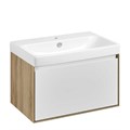 Тумба под раковину Aquaton Либерти 70 дуб эльвезия, белый глянец (1A279801LYC70) 1A279801LYC70