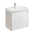 Сканди 70 Тумба Doors Белый/Дуб Верона (БЕЗ УМЫВАЛЬНИКА Адриана-70) 1A278901SDB20